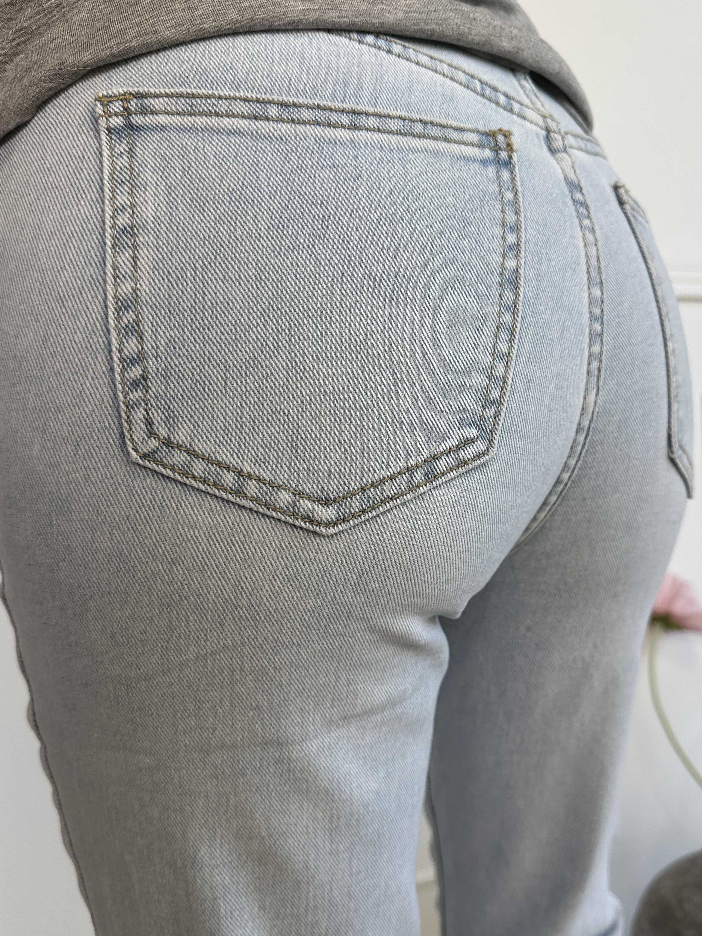 Lettie - Højtaljede moms jeans